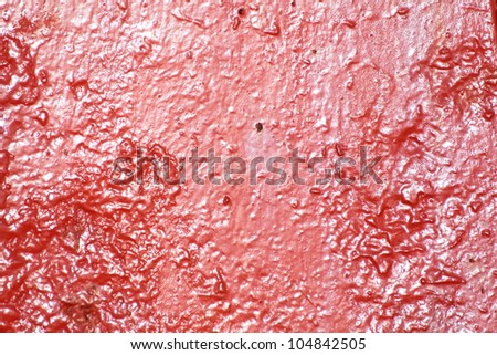 Texture of metal red stell background