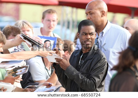 BERLIN - JULY 30:  Chris Rock attends the Beach BBQ for the German Premiere of \'Kindskoepfe\' (Grown Ups) at the O2 World on July 30, 2010 in Berlin, Germany