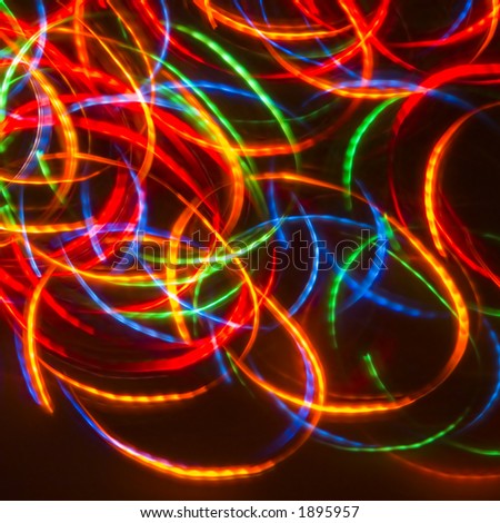 Dancing Neon Disco Lights (Ideal For CD-cover)