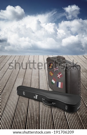 Similar – Image, Stock Photo Violin in suitcase violin