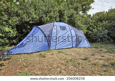 Camping in wild on AIx island in Charente-maritime.France