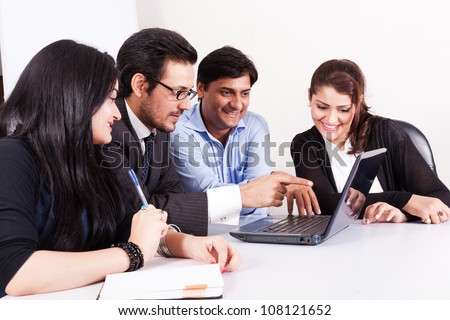 group of young multi racial business people in meeting