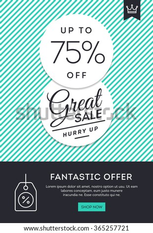 Sale, discount, online shopping, vector illustration
