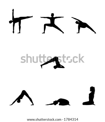 Yoga - Different Postures (Or Asanas, In Sanskrit) Of Yoga Exercises ...