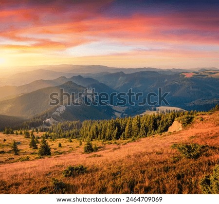 Similar – Image, Stock Photo Picturesque landscape of mountain ranges in Iceland