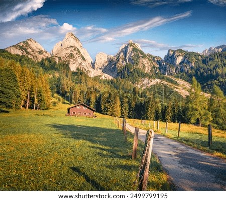 Similar – Image, Stock Photo Pond in the Alps Lake