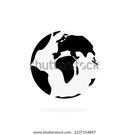 Vector image of the planet. Minimalist design