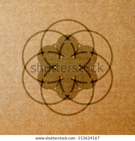 cropcircle abstract desige ,Isolation paper craft,