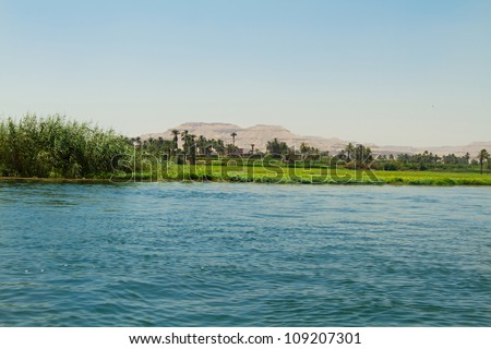 River Nile - Elevated Aerial View