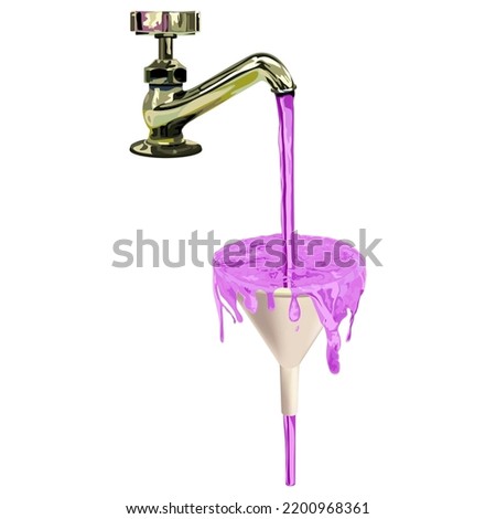 fluid flow regulation example tap threw funnel