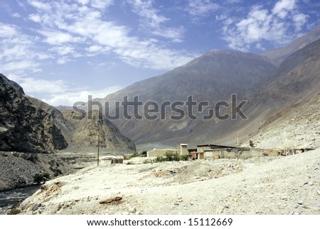 Mountainous Peru - Rural rest stop