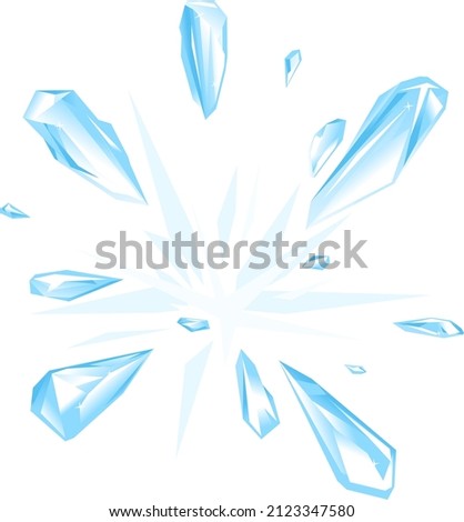 Similar – Image, Stock Photo Blue Frosty Glass Ice Background, Natural Beautiful Snowflakes Frost Ice Pattern. Winter Xmas Christmas Abstract Backdrop, Background Or Texture