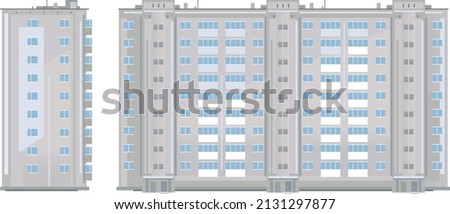 Similar – Image, Stock Photo old gray high building in Uraine Donbass