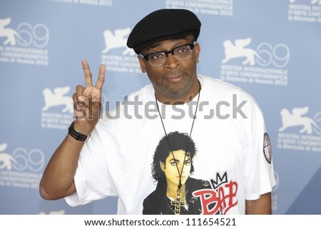 VENICE - AUGUST 31: Spike Lee for \' Bad 25 \' Premiere during the 69th Venice Film Festival on August 31, 2012 in Venice.
