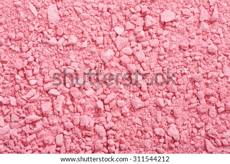 Pink eye shadow powder, make up texture background
