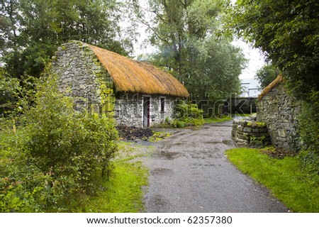 Ancient cottage dwelling in Holland showing how the people of the area lived many years ago
