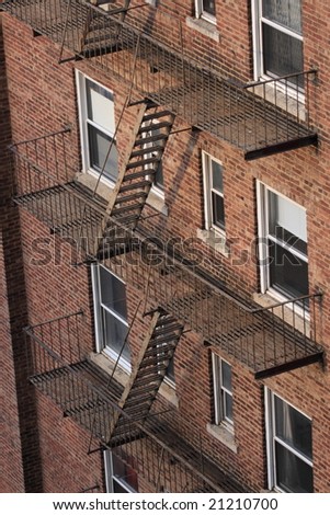 Fire escape on a New York City building