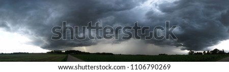 Similar – Image, Stock Photo Street Escape Sky Clouds