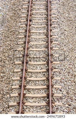 aerial view of rail way in Thailand.