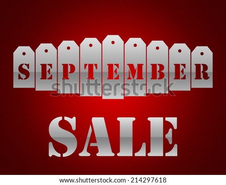 September sale red background - hot sales