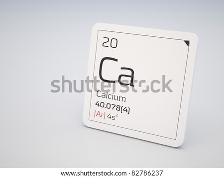 Calcium - Element Of The Periodic Table Stock Photo 82786237 : Shutterstock