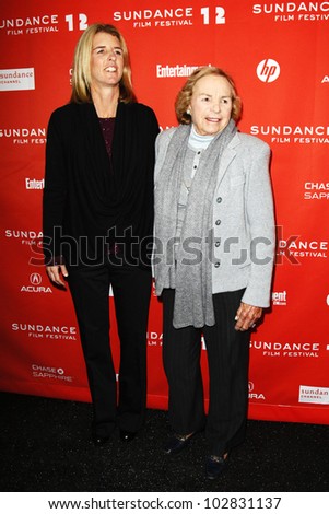 PARK CITY - JAN 20: Rory Kennedy and Ethel Kennedy arrive at the premiere of \