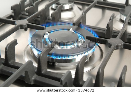 gas, gas-stove, heating, kitchen, ring, surface, fire, piezo