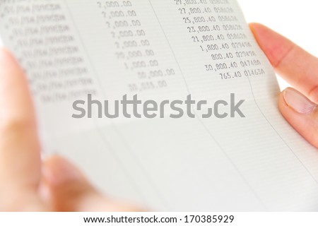 hand holding bank account book,financial concept