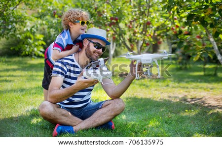 Similar – Image, Stock Photo quadrocopter Lifestyle