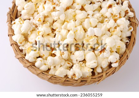 Popcorn,Bowl of fresh popped popcorn ,Bowl of popcorn,