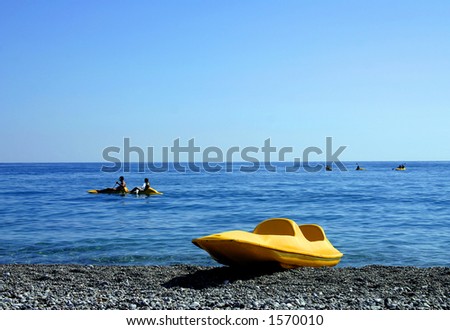 Ocean kayaking in Turkey.