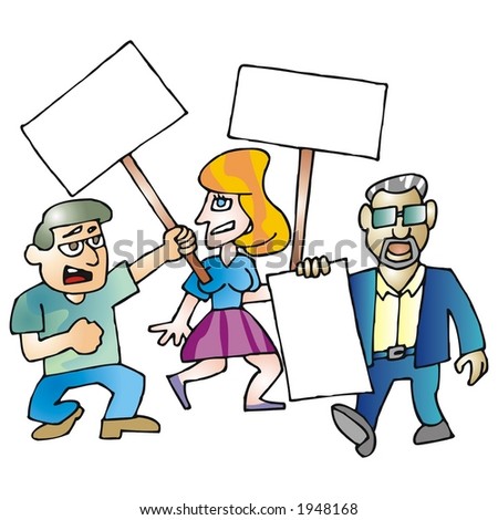 Public Protest Stock Vector Illustration 1948168 : Shutterstock