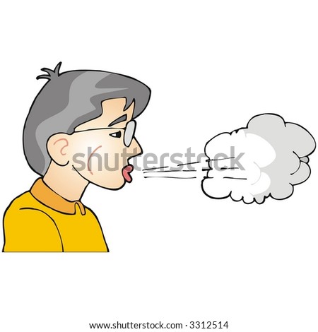 Blowing Air Stock Vector Illustration 3312514 : Shutterstock