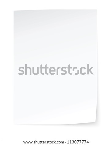 blank sheet of paper 商業照片 © 