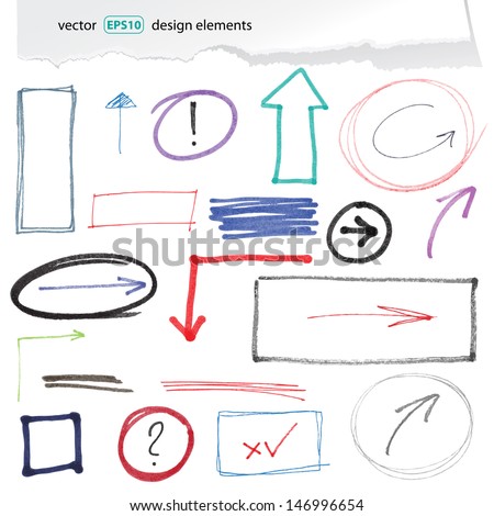 hand drawn design elements