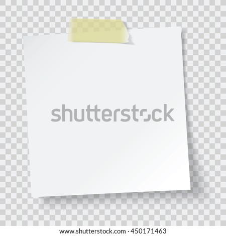 white paper reminder, vector