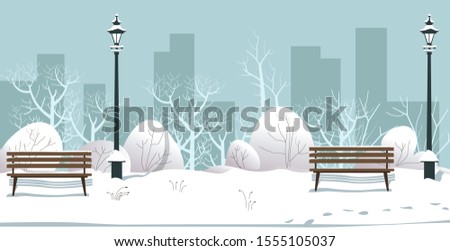 Similar – Image, Stock Photo snow bench Snow Winter