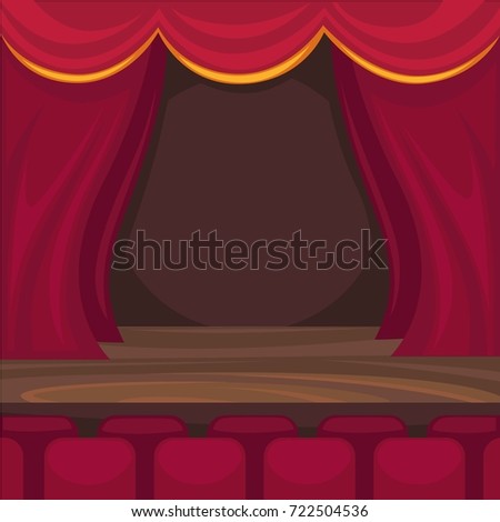 Similar – Image, Stock Photo Small stage with grand piano in a ruin
