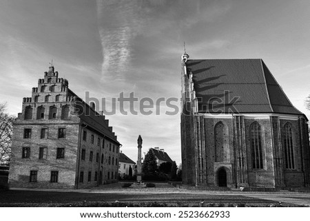 Similar – Image, Stock Photo Portal of the tenement house