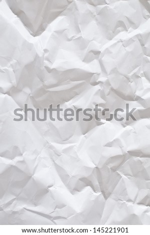 White Crumpled paper texture