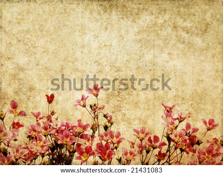 lovely background image with red floral elements