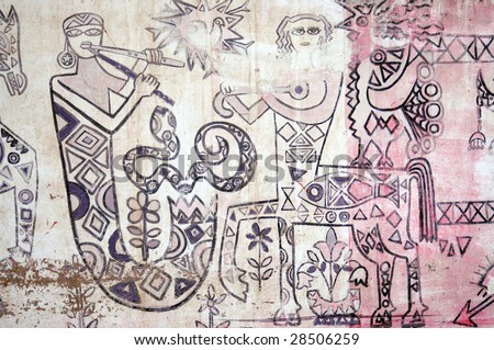 traditional egyptian wall decoration