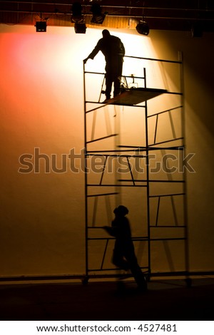 Similar – Image, Stock Photo backstage Scaffolding