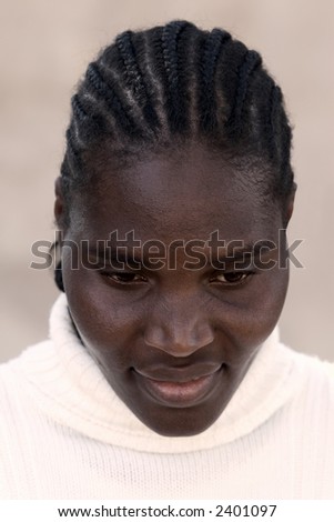 African woman, Zimbabwe, hair style