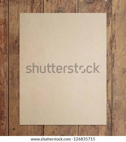 grunge floor wood texture with crafted poster