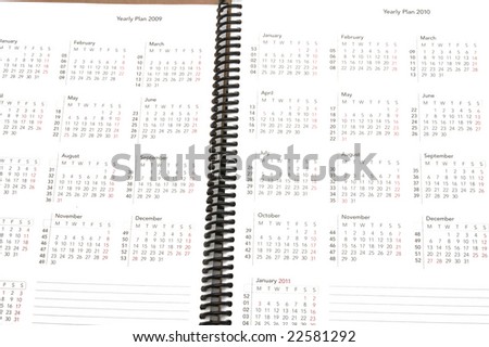 object on white - office tool-Day Planner