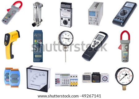 Object On White - Tool Current Measuring Instrument Stock Photo ...