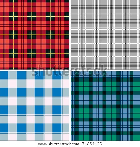 Tablecloth Texture-checked Fabric Seamless Vector Pattern Royalty