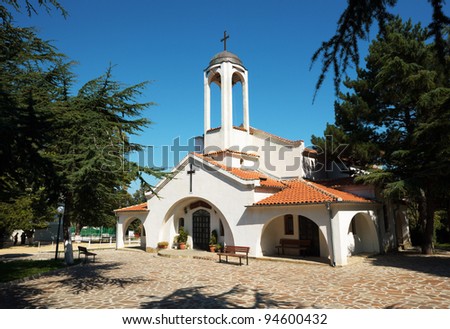 Exterior of the Orthodox church in Obzor, Bulgaria, Eastern Europe