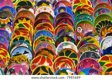 Local Crafts And Souvenirs In Cancun Mexico Stock Photo 7985689 ...